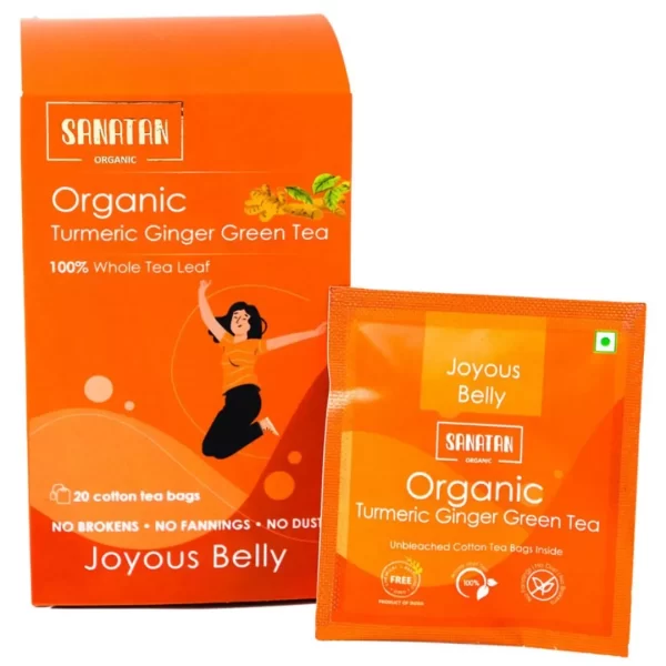 Turmeric Ginger Joyous Belly Green Tea