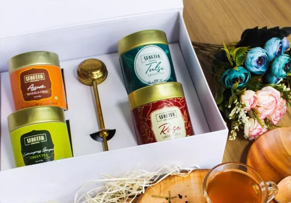 Combo of 4 Premium Grade Whole tea leaves Blend in Gift Box - Image 4