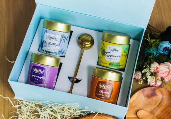 Combo of 4 Premium Grade Whole tea leaves Blend in Gift Box - Image 3