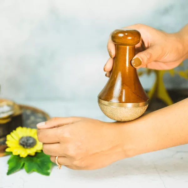Kansa Foot Wand (Hand-made with Copper, Bronze and Tin)